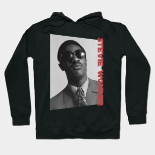 stevie wonder classic monochrome Hoodie